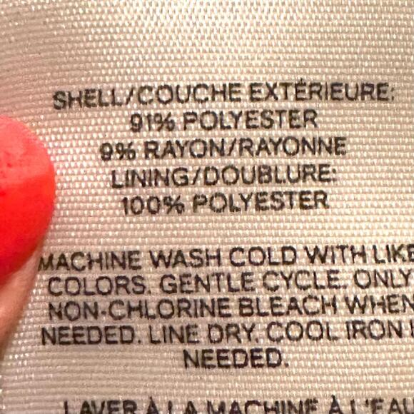 Express Navy Blue with White Polka Dot Blouse Top Women's S Small - Picture 8 of 8